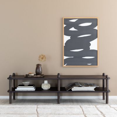 Veke Askel tammi matala tv-taso 138x35x38 cm suoralla päädyllä savutammi | Alk. 528,00 €
