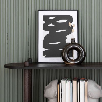 Veke Askel hyllylevy pyöreällä päädyllä 230x35 savutammi