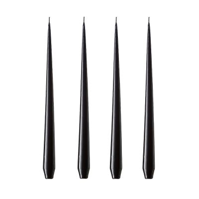 ester & erik ester & erik -kynttilä, 4-pakkaus lakattu Raw black, 32 cm | Alk. 20,00 €