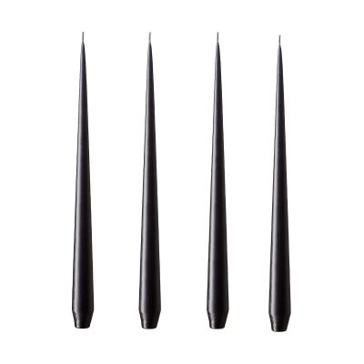 ester & erik ester & erik -kynttilä, 4-pakkaus matta raw black, 32 cm | Alk. 14,90 €
