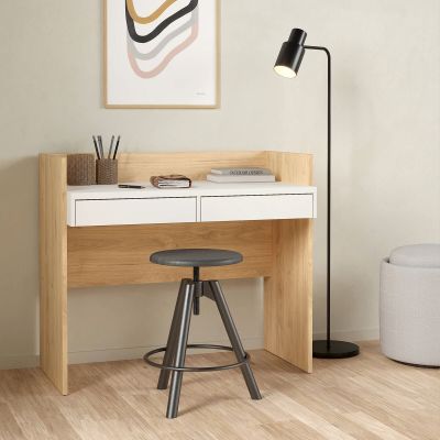 Tvilum Funktion Plus työpöytä 2-laatikolla, tammi/valkoinen | Alk. 149,00 €