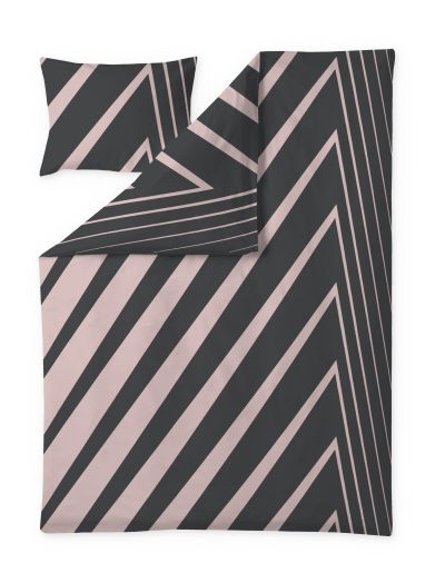 Finlayson Korret pussilakanasetti Harmaa / Vaaleanpunainen