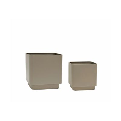 Hübsch Cube ruukku sarja 2 osaa Ruskea | Alk. 147,00 €