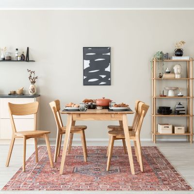 Veke Koto 4-hengen ruokailuryhmä öljytty tammi puuistuimella | Alk. 1 475,00 €