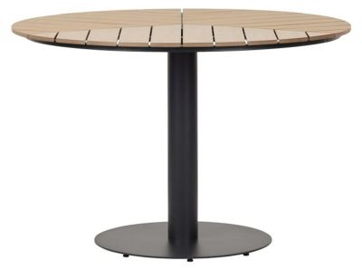Envy Hector puutarhapöytä Ø113 cm tiikki/musta, asiakaspalautus | Alk. 399,00 €