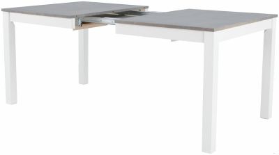 Veke Moona pöytä 90x140+40 valkoinen/harmaa, asiakaspalautus
