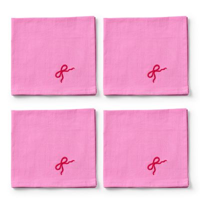 Midnatt Lautasliinat Vaaleanpunainen Nauha 40x40 cm 4 kpl | Alk. 40,00 €
