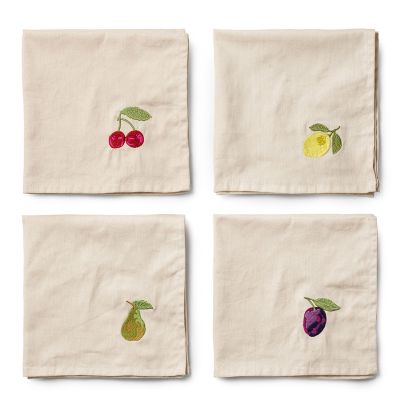 Midnatt Lautasliinat Tutti Frutti Beige 40x40 cm 4 kpl | Alk. 40,00 €