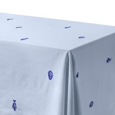 Midnatt pöytäliina Josefin La mer Sininen 180x145 cm | Alk. 75,00 €