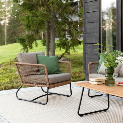 Mooda Silmu nojatuoli ruskea, asiakaspalautus