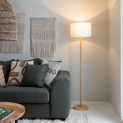 Trio Korba lattiavalaisin E27 valkoinen, asiakaspalautus | Alk. 191,00 €