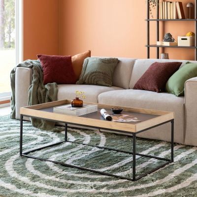 Veke Kulmio sohvapöytä 110x60x40 cm musta/tammi, kuvausmalli | Alk. 139,00 €