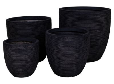 House Nordic Hong lasikuitu ruukkusetti 4 kpl antiikin harmaa, asiakaspalautus