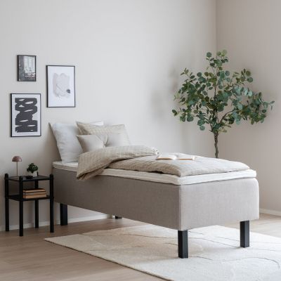 Unia Hotel Plus runkopatjapaketti 90x200 cm hiekka, 6 cm prof.vm pp, mustat puuj | Alk. 518,00 €