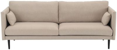 Veke Kajo 3-istuttava sohva hiekka Melva 09, mustat jalat | Alk. 1 118,00 €