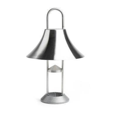 HAY Mousqueton kannettava pöytävalaisin 30,5 cm Brushed stainless steel | Alk. 168,00 €