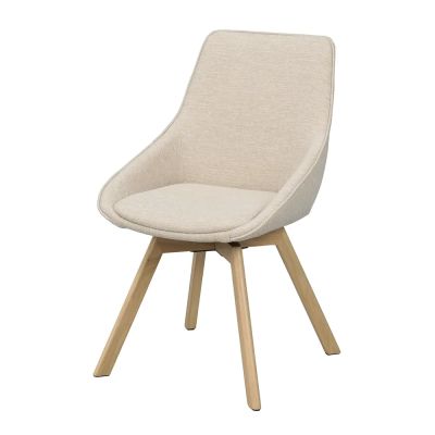 Rowico Home, Alison ruokapöydän tuoli vaaleanbeige kangas/tammijalat | Alk. 235,00 €