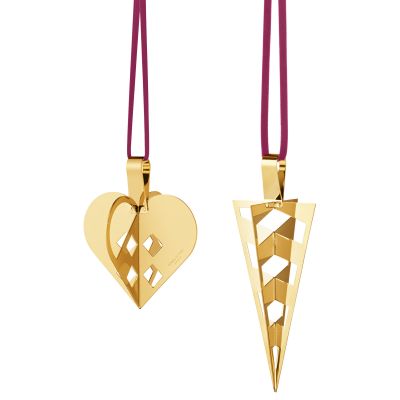 Georg Jensen CC 2025 joulukoriste 2 osaa, 18K kultapinnoite