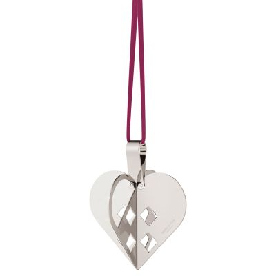 Georg Jensen CC 2025 sydän joulukoriste, palladiumpinnoitettu