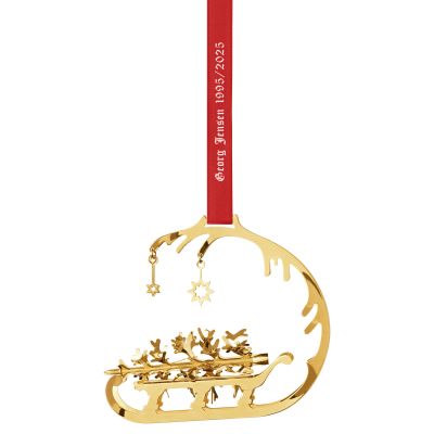 Georg Jensen CC 1995/2025 Joulukoriste, 18K kultapinnoite