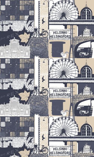 Vallila Helsinki-kangas 150 cm | Alk. 15,25 €