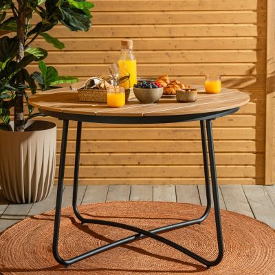 Mooda Silmu ruokapöytä Ø110 cm ruskea, asiakaspalautus