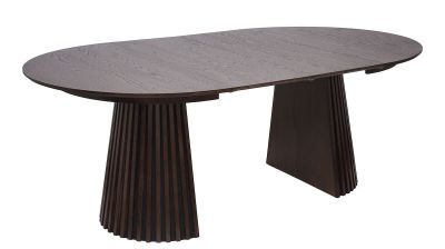 House Nordic Osaka jatkettava ruokapöytä Ø120x120-160-200x75 cm savutammi, asiak | Alk. 949,00 €