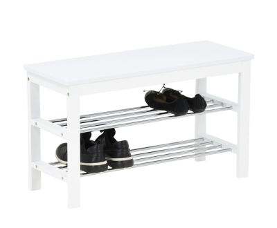 Eureka Lidia eteispenkki kenkätelineellä valkoinen/kromi