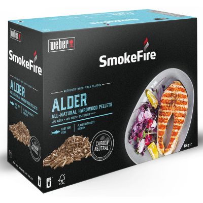Weber, Puupelletit FSC leppä 8 kg wood Weber | Alk. 28,00 €