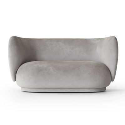 Ferm Living, Rico 2-istuttava sohva Faded - Concrete