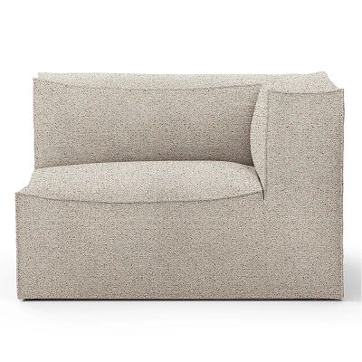 Ferm Living, Catena 138 cm käsinoja oikea Confetti Bouclé - Light Grey