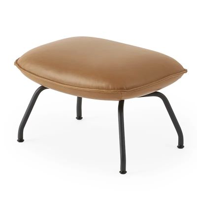 Muuto, Doze Ottoman Tube Base - Refine Leather Cognac Anthracite Black | Alk. 1 259,00 €