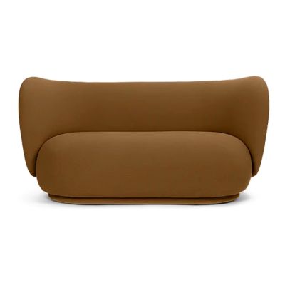 Ferm Living, Rico 2-istuttava sohva Grain - Caramel