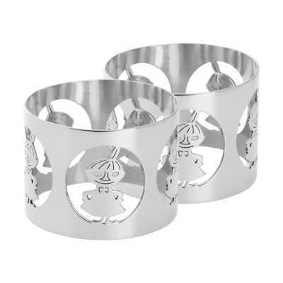 Hilke Collection Hilke X Muumi lautasliinarenkaat Pikku Myy 2-pack Nikkelöity messinki. | Alk. 50,00 €