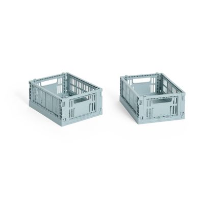 HAY HAY Colour Crate Mini 2-pack 13x17 cm Dusty blue