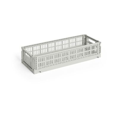 HAY Colour Crate Mini Oblong 13x34,5 cm Grey
