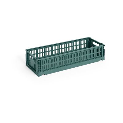 HAY Colour Crate Mini Oblong 13x34,5 cm Dark green