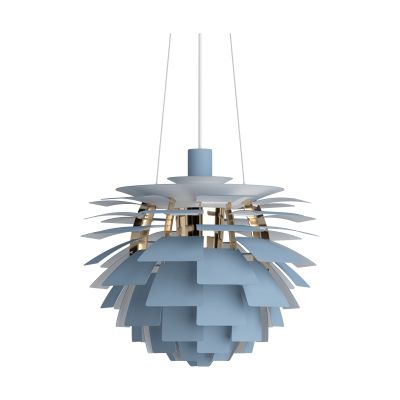 Louis Poulsen PH Artichoke -kattolamppu Ø48 cm Dusty blue-brass metallised | Alk. 10 400,00 €