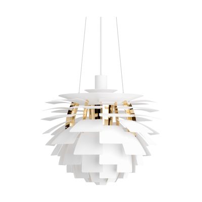 Louis Poulsen PH Artichoke -kattolamppu Ø48 cm Soft white-brass metallised | Alk. 10 400,00 €