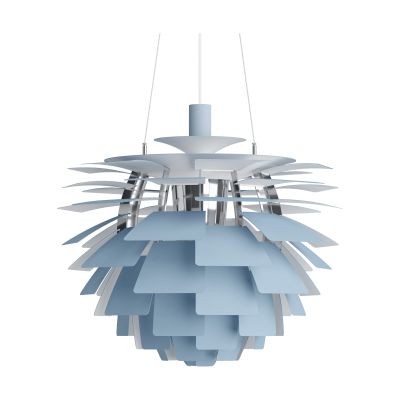 Louis Poulsen PH Artichoke -kattolamppu Ø60 cm Dusty blue-high lustre chrome plated | Alk. 11 499,00 €