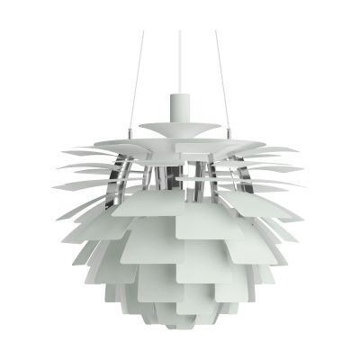 Louis Poulsen PH Artichoke -kattolamppu Ø60 cm Dusty green-high lustre chrome plated | Alk. 12 700,00 €