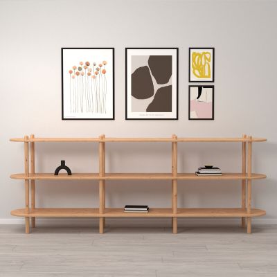 Veke Askel avohylly 230x35x86 cm hiekka, asiakaspalautus