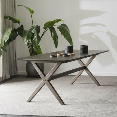 Rowico Home Calverton ruokapöytä 230x95 cm ruskea tammi