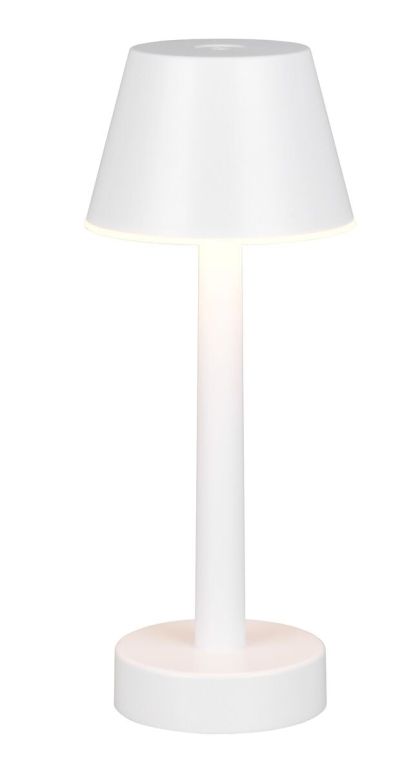 Trio RL Vidal ladattava LED pöytävalaisin mattavalkoinen | Alk. 19,95 €
