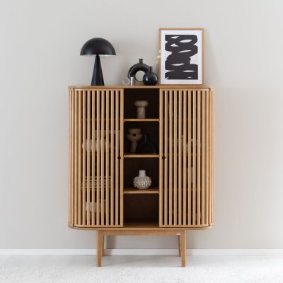 Veke Rima kaappi avohyllyllä hiekka, asiakaspalautus