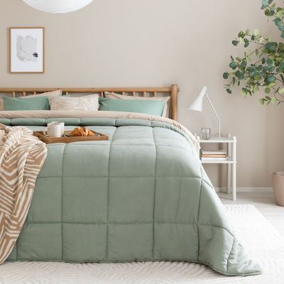 Veke Pouta päiväpeitto 260x260 cm jäkälänvihreä | Alk. 119,00 €