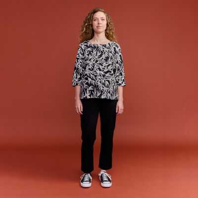 Finlayson Salava pusero Musta / Luonnonvalkoinen