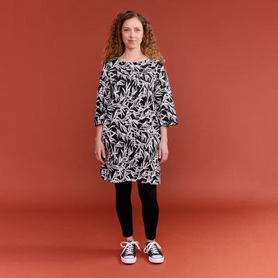 Finlayson Salava tunika Musta / Luonnonvalkoinen