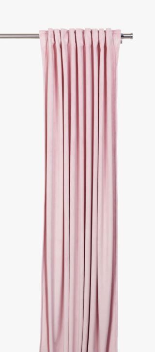 Little Roomies Fløyel pimentävä verho roosa | Alk. 69,95 €