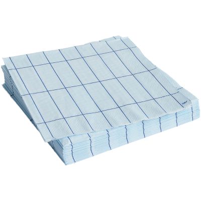 HAY-kuvioiset lautasliinat 20 kpl, light Blue Grid | Alk. 5,00 €